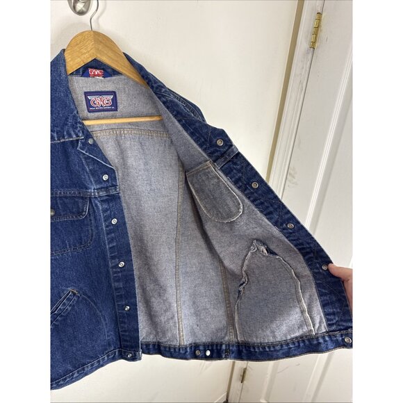 GWG Denim Trucker Jacket Men’s 40 Vintage 90s Levi’s Era Canada Made - Picture 9 of 11
